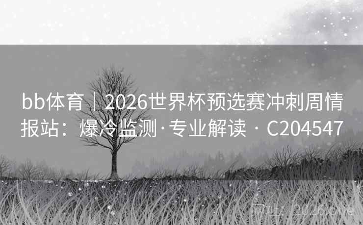 bb体育|2026世界杯预选赛冲刺周情报站:爆冷监测·专业解读 · C204547 第2张 bb体育|2026世界杯预选赛冲刺周情报站:爆冷监测·专业解读 · C204547 第2张